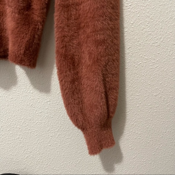 ASTR the Label Sorbet Puff Sleeve Sweater - M - Mauve - Picture 5 of 8